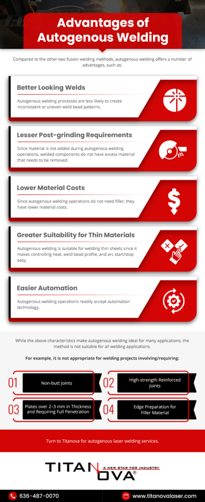 Advantages of Autogenous Welding 